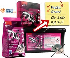 Formevet DT3 PASTA FRESCA o GRANI da 150 gr / 1,5 kg  Topicida Veleno Topi Ratti