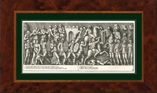 ANTICA ACQUAFORTE Santi Bartoli Perugia 1635-1700 Marco Aurelio batte i Germani