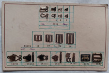 Campionario Cartella Tabella Antica Merceria Ganci Passanti 26 Pezzi SAPEM