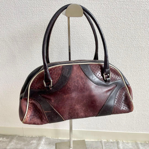Borsa prada pelle traforata - prada, in