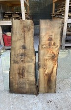 Coppia di tavole di legno di