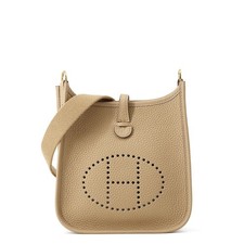 Biscotto HERMES Evelyne taglia lunga TPM Taurillon Clemence