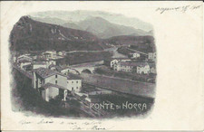 Bergamo - Ponte di Nossa - cartolina anno 1903 viaggiata