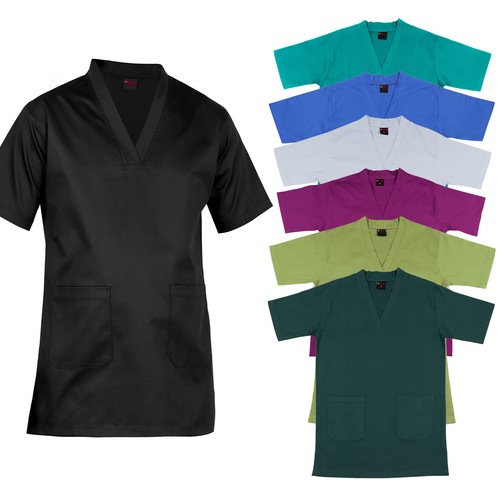 Top medico tinta - unita, 100%