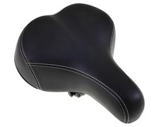 Sella bici nera comfort gel