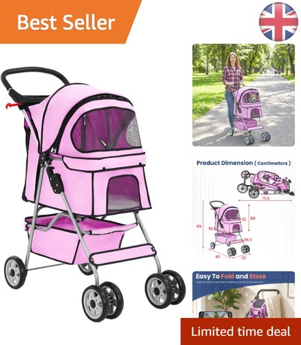 Elegante passeggino rosa - passeggino,