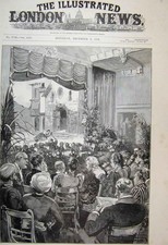 Vecchia Stampa Antica 1891