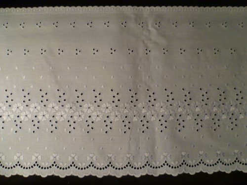 Pizzo sangallo bianco bordura - pizzo,