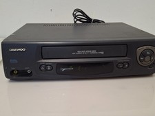 Daewoo Q230 VCR VHS 4 Testine NTSC Playback NON FUNZIONANTE RICAMBI O RIPARARE