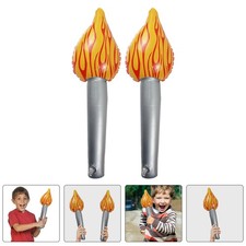  2 pezzi di torce gonfiabili giocattoli torcia artificiale giocattolo divertente