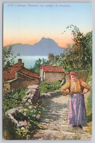 Cartolina epoca costume - cartolina,