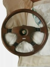 Volante Sterzo Momo In Legno 4 Razze + mozzo Alfa 75 