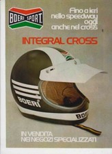 advertising Pubblicità CASCHI MOTO BOERI SPORT INTEGRAL CROSS 77HELMETS VINTAGE