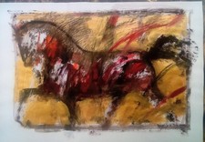 Quadro "Cavallo" carta 44 x 63