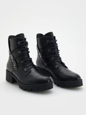 Anfibio Scarpe alte RESERVED nr 39 suola alta donna ragazza nero