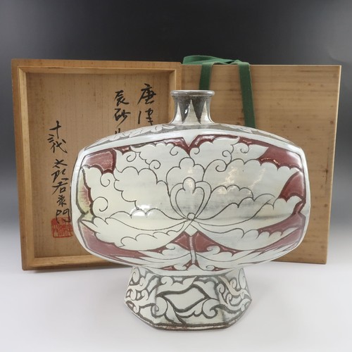 Vaso graffito stile karatsu - graffito,