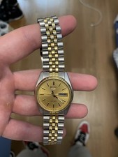seiko 5 Datejust Acciaio Oro Placcato Snxj92