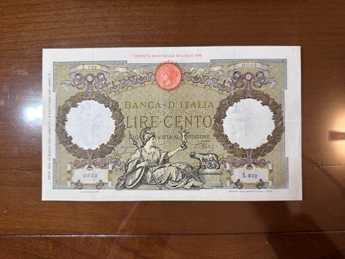 Banconota lire 100 roma - banconota,