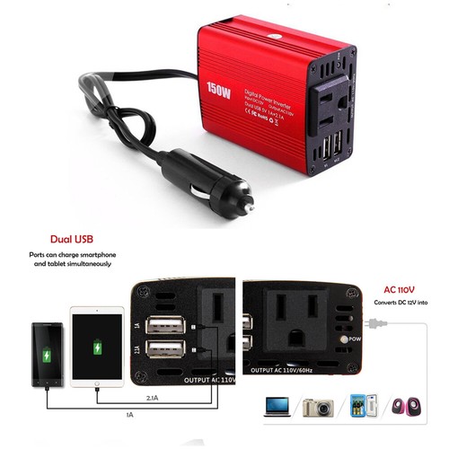 Inverter potenza auto 150w - di,