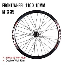 Cerchio doppio strato MTX39 asse passante ruota anteriore 110x15MM MTB Ebike 26" 27,5" 29"