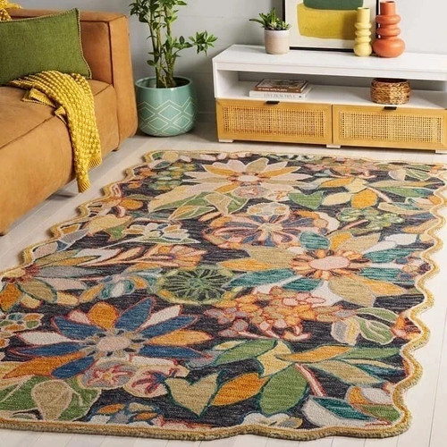Tappeto lana trapuntato mano - trapuntato, a