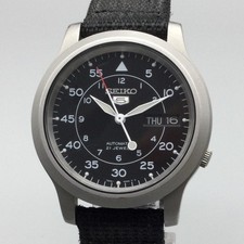 Seiko 5 Mens Watch 36mm Black
