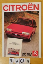 CITROEN BX GTi 16 S Prospectus Suisse Fr 16 pages 12/1987