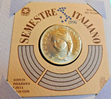 REPUBBLICA - 5000 LIRE 1996  PRESIDENZA ITALIANA UE - FDC ARGENTO