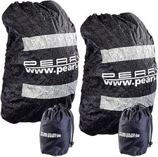 NUOVO set 2 custodia antipioggia riflettore per zaini pioggia tempo buio bag