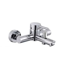 RUBINETTO MISCELATORE VASCA DA BAGNO ACCIAIO INOX ATTACCO DOCCIA RAY 87390