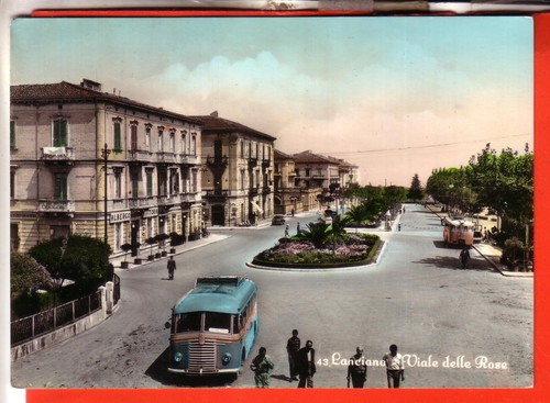 Cartolina lanciano viale - lanciano, delle