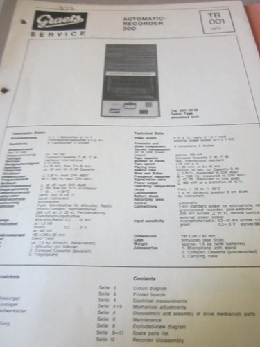 Radioregistratore graetz 301 - radioregistratore,