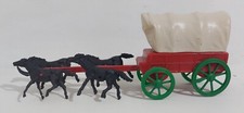 69798 SOLDATINI - Carovana / Diligenza in plastica con 4 cavalli - Montana