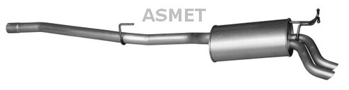 Silenziatore scarico asmet - silenziatore, di