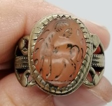 Anello vintage corniola