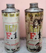 Agip F1 olio motore lotto 2 pz in alluminio