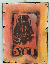 DARTH VADER-QUADRO MODERNO  ACRILICO- DIPINTO A MANO SU TELA (40x 30cm)