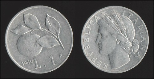 Lira 1949 arancia - 1949,