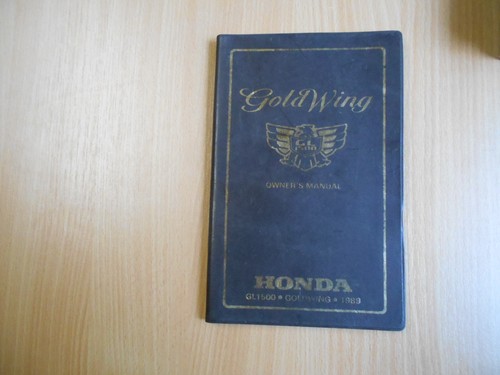 Owner manual honda 1500 - gl,