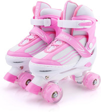 Pattini a Rotelle per Ragazzi Pattini a Rotelle Regolabili per Bambini Con Ruote
