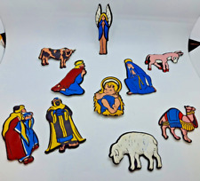 figurine MIO LOCATELLI PLASTECO SERIE natale 12 personaggi formaggino vintage