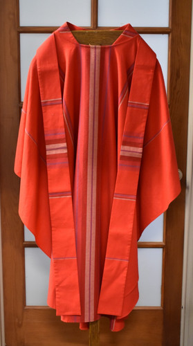 Used red vestment - used,