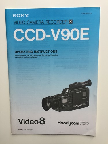 Operating instructions sony - operating,