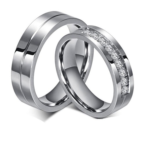 Anello argento acciaio - anello, inox