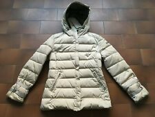 GEOSPIRIT GIACCA DONNA INVERNALE PIUMINO CAPPUCCIO BEIGE TAGLIA 42
