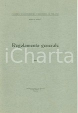 1926 MILANO Regolamento