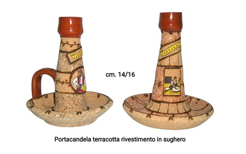 Portacandele terracotta - portacandele, e