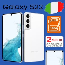 NUOVO Samsung Galaxy S22 SM-S901 - 256GB - Phantom White (Sbloccato) Bianco