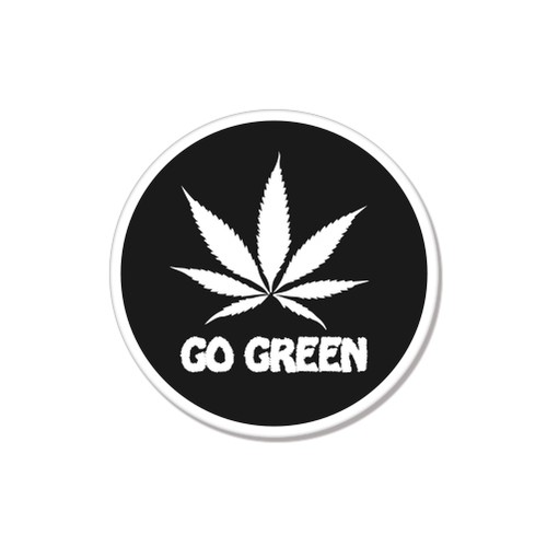 Adesivo green weed - weed, pot