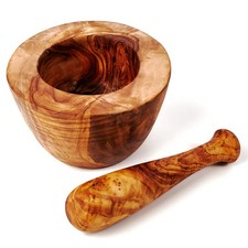 Mortaio E Pestello In Legno